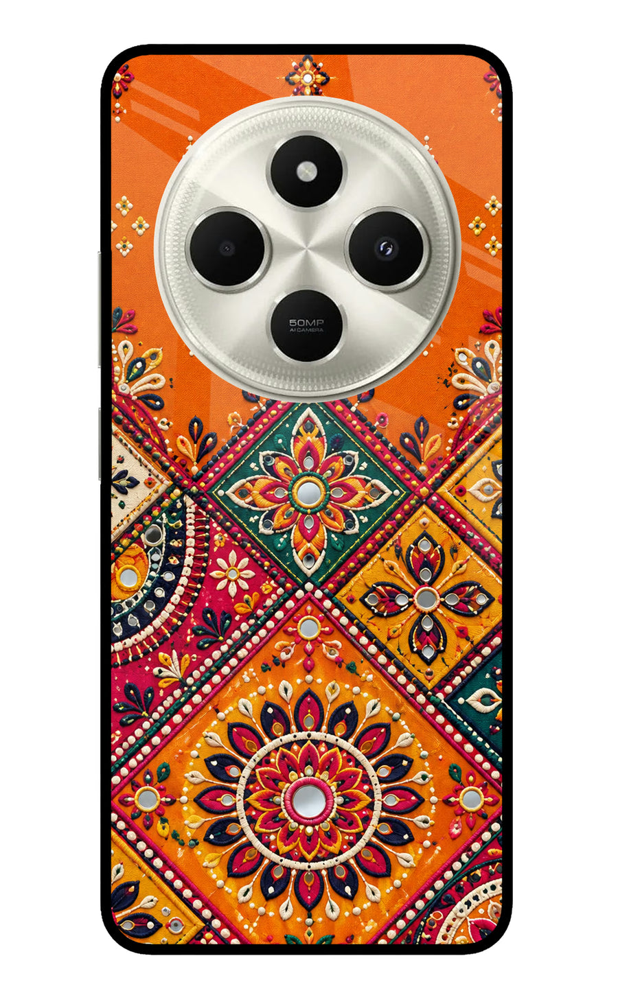 Kutch Glow Poco C75 5G Back Cover, Metal case