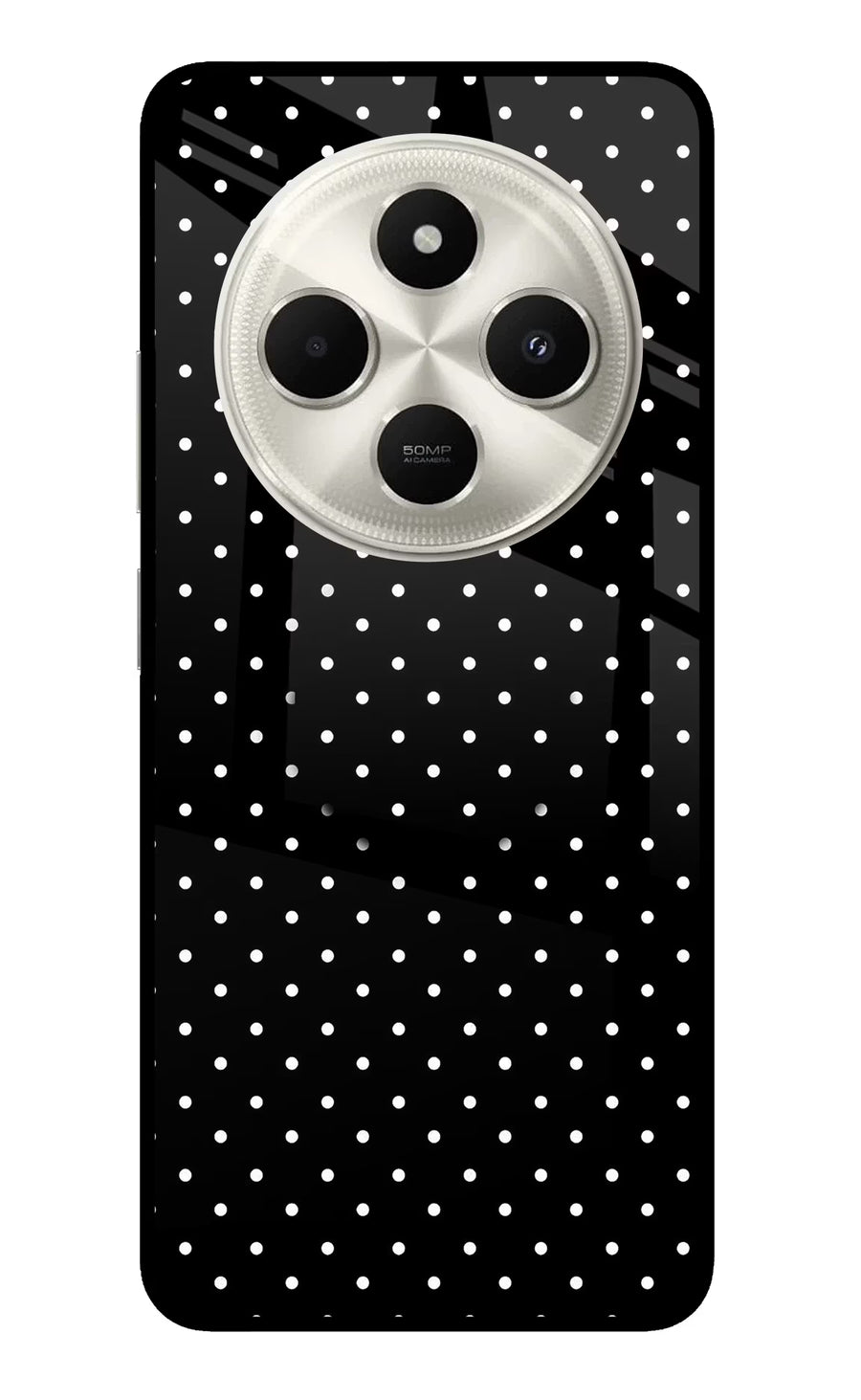 White Dots Poco C75 5G Pop Case, Metal case