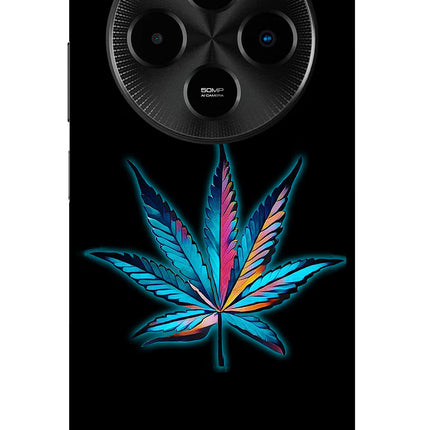 Weed Poco M7 5G Metal Case Back Cover by Casekaro