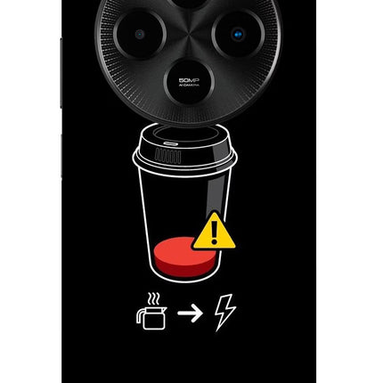 Coffee Poco M7 5G Metal Case Back Cover by Casekaro