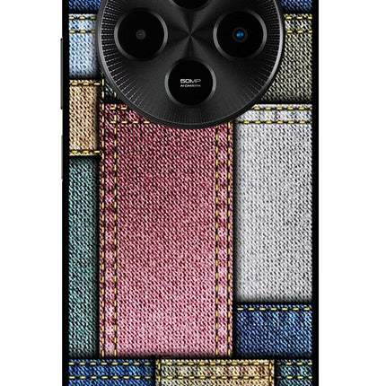 Multicolor Jeans Poco M7 5G Metal Case Back Cover by Casekaro