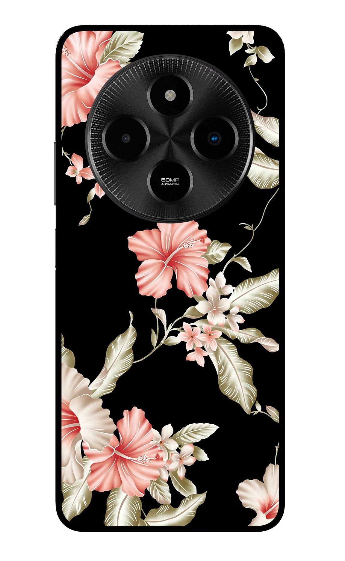 Flowers Poco M7 5G Metal Case Back Cover by Casekaro