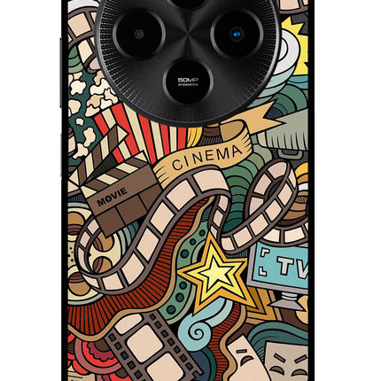 Cinema Abstract Poco M7 5G Metal Case Back Cover by Casekaro