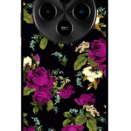 Flowers Poco M7 5G Metal Case Back Cover by Casekaro