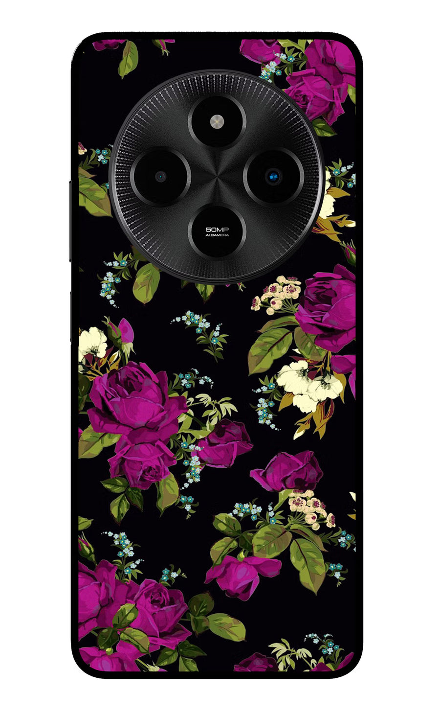 Flowers Poco M7 5G Back Cover, Metal case