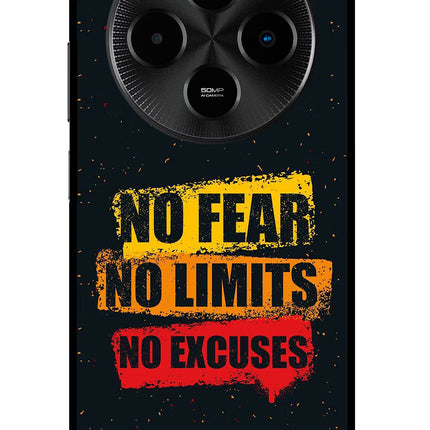No Fear No Limits No Excuse Poco M7 5G Metal Case Back Cover by Casekaro