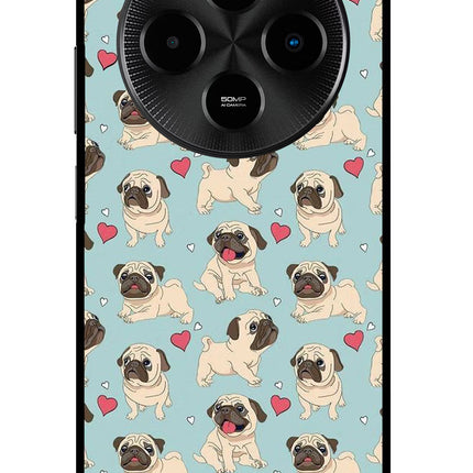 Pug Dog Poco M7 5G Metal Case Back Cover by Casekaro
