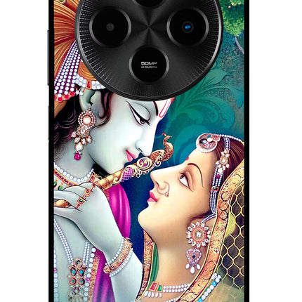 Lord Radha Krishna Poco M7 5G Metal Case Back Cover by Casekaro