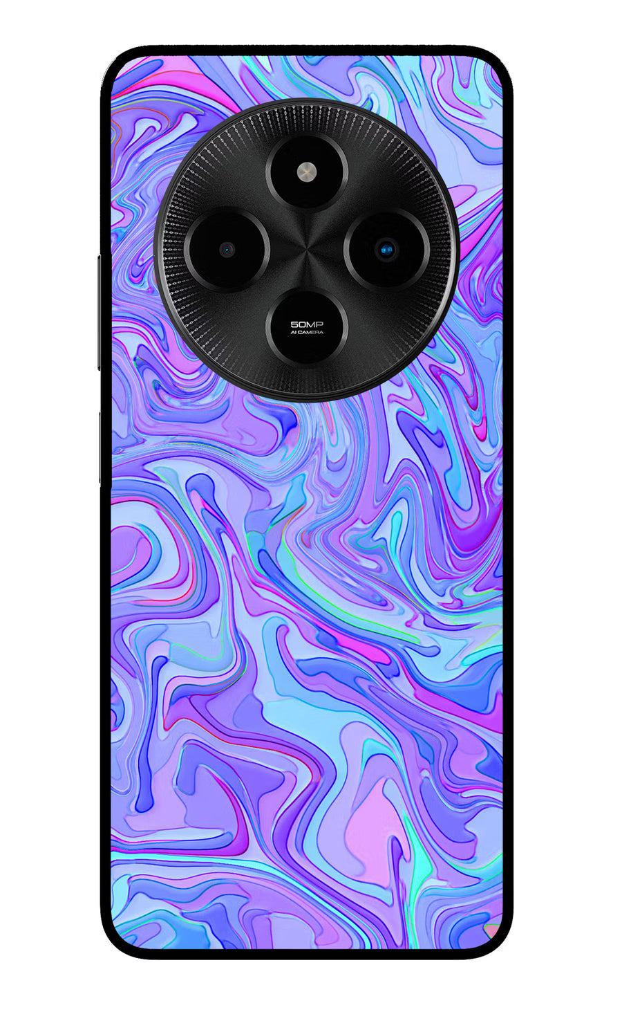 Glitter Poco M7 5G Back Cover, Metal case