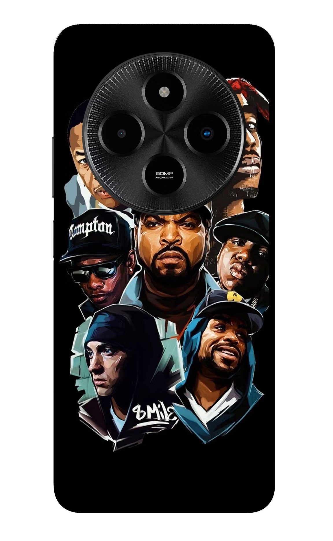Rappers Poco M7 5G Metal Case Back Cover by Casekaro