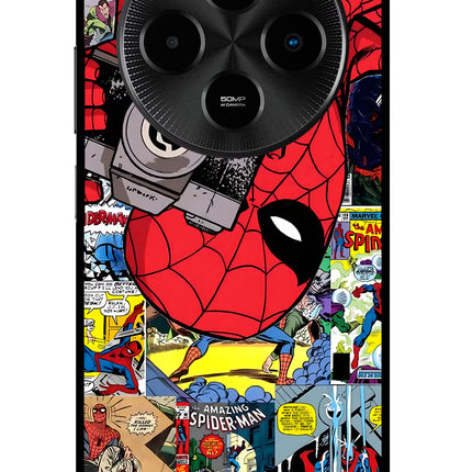 Spider Man Poco M7 5G Metal Case Back Cover by Casekaro