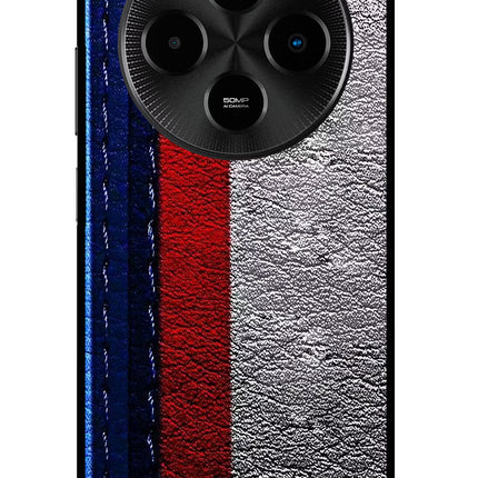 BMW Stripes Poco M7 5G Metal Case Back Cover by Casekaro