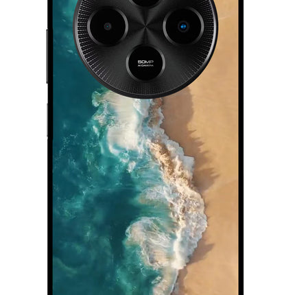 Ocean Beach Poco M7 5G Metal Case Back Cover by Casekaro