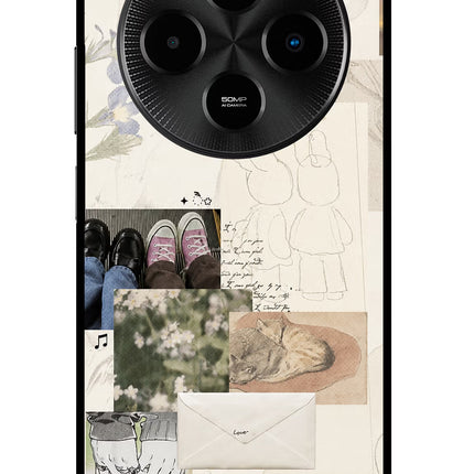 Soft Aesthetic Poco M7 5G Metal Case Back Cover by Casekaro