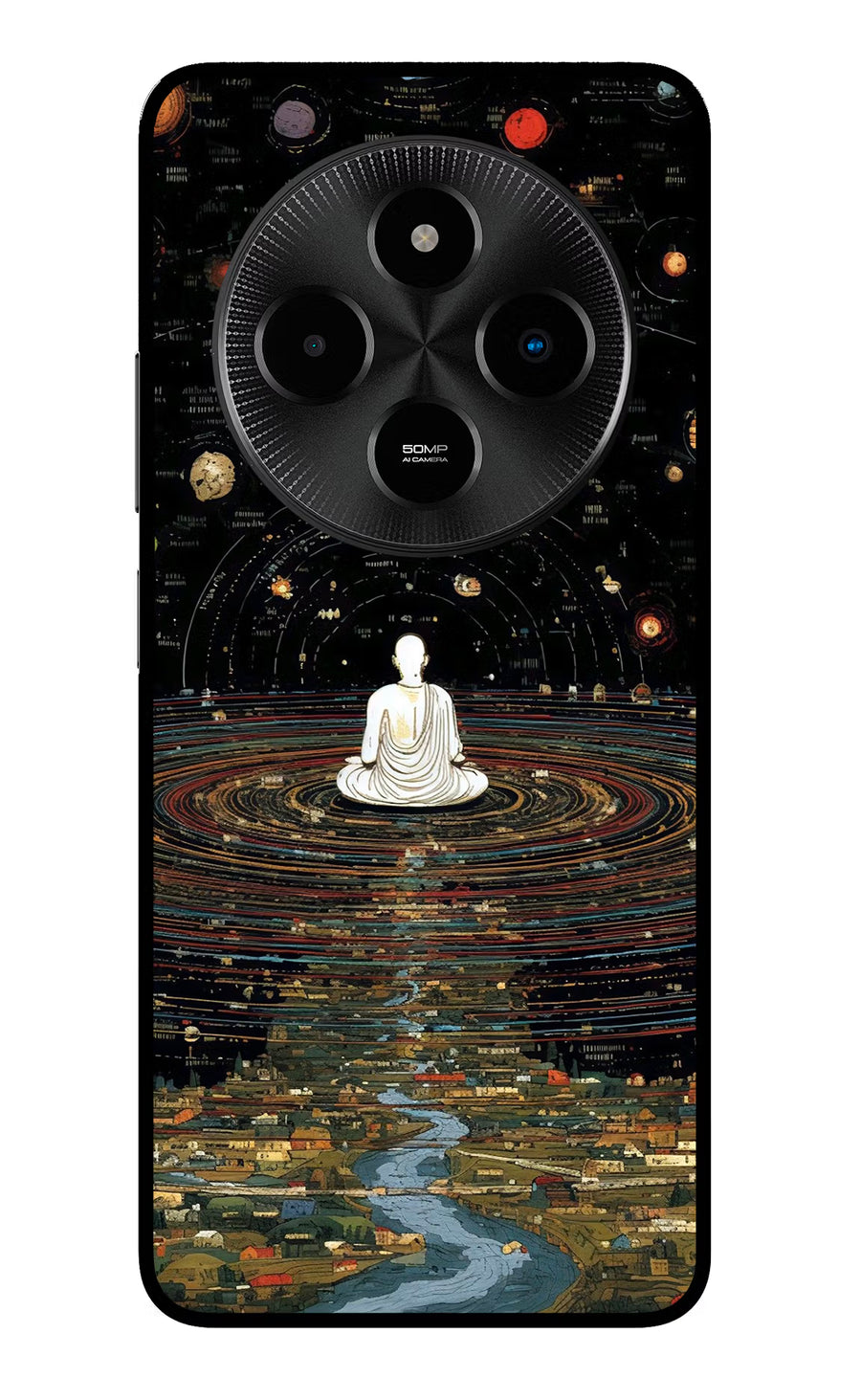 Space Monk Poco M7 5G Back Cover, Metal case