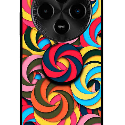 Spiral Pattern Poco M7 5G Pop Case by Casekaro
