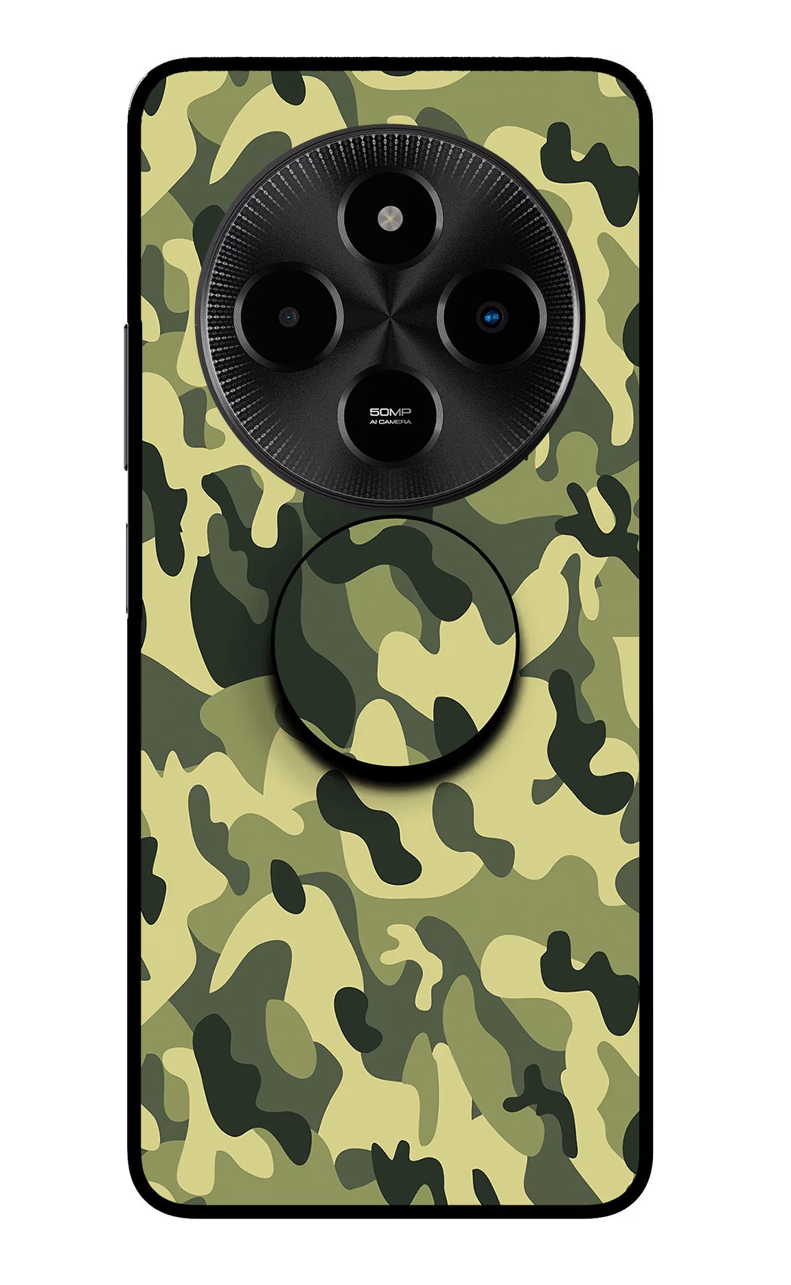 Camouflage Poco M7 5G Pop Case by Casekaro