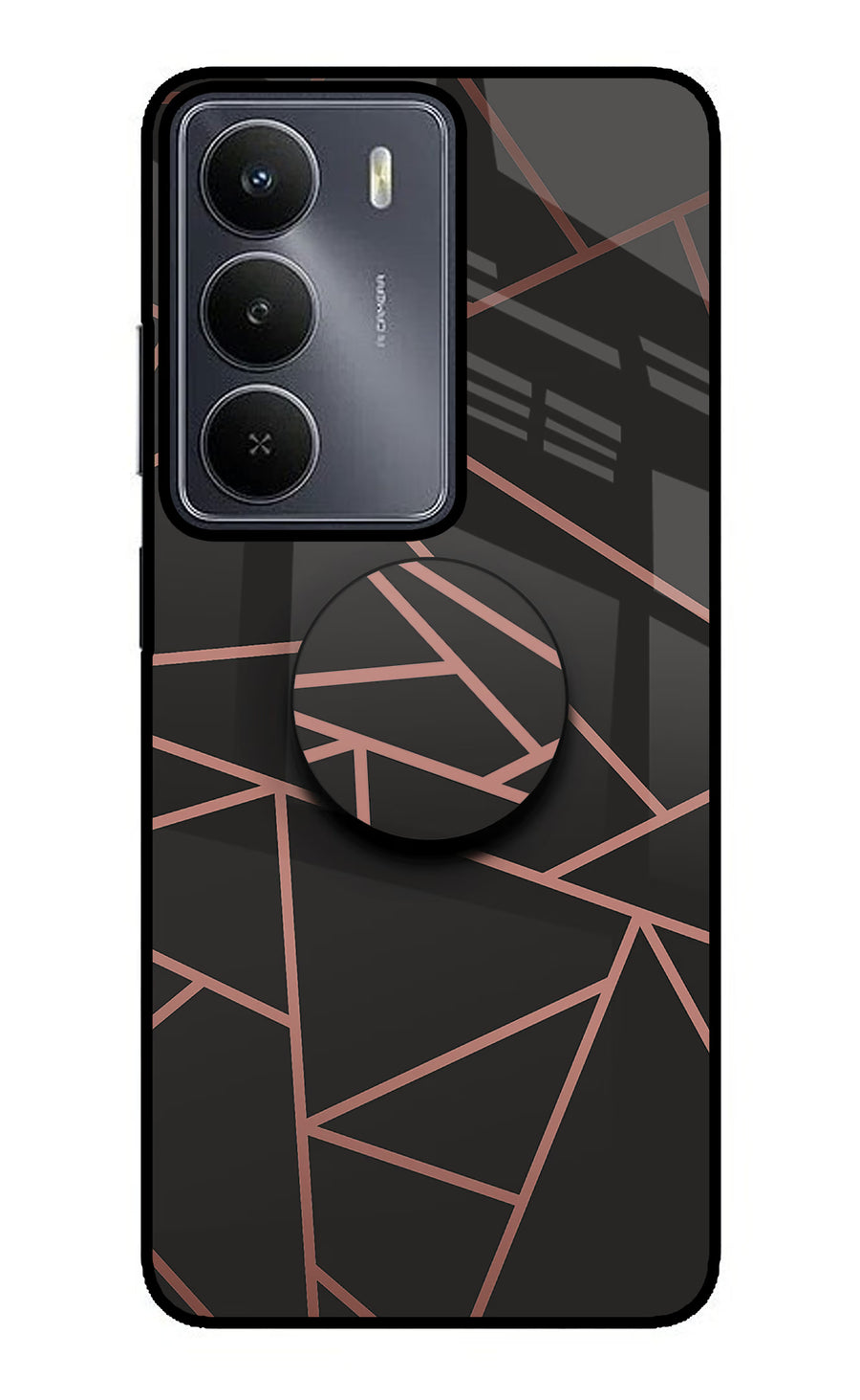 Geometric Pattern Realme Narzo 80 Lite 5G Pop Case, Metal case