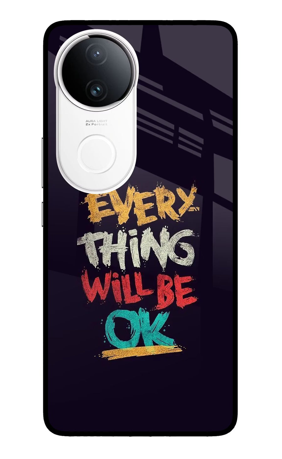 Everything Will Be Ok Vivo T4R 5G Back Cover, Metal case