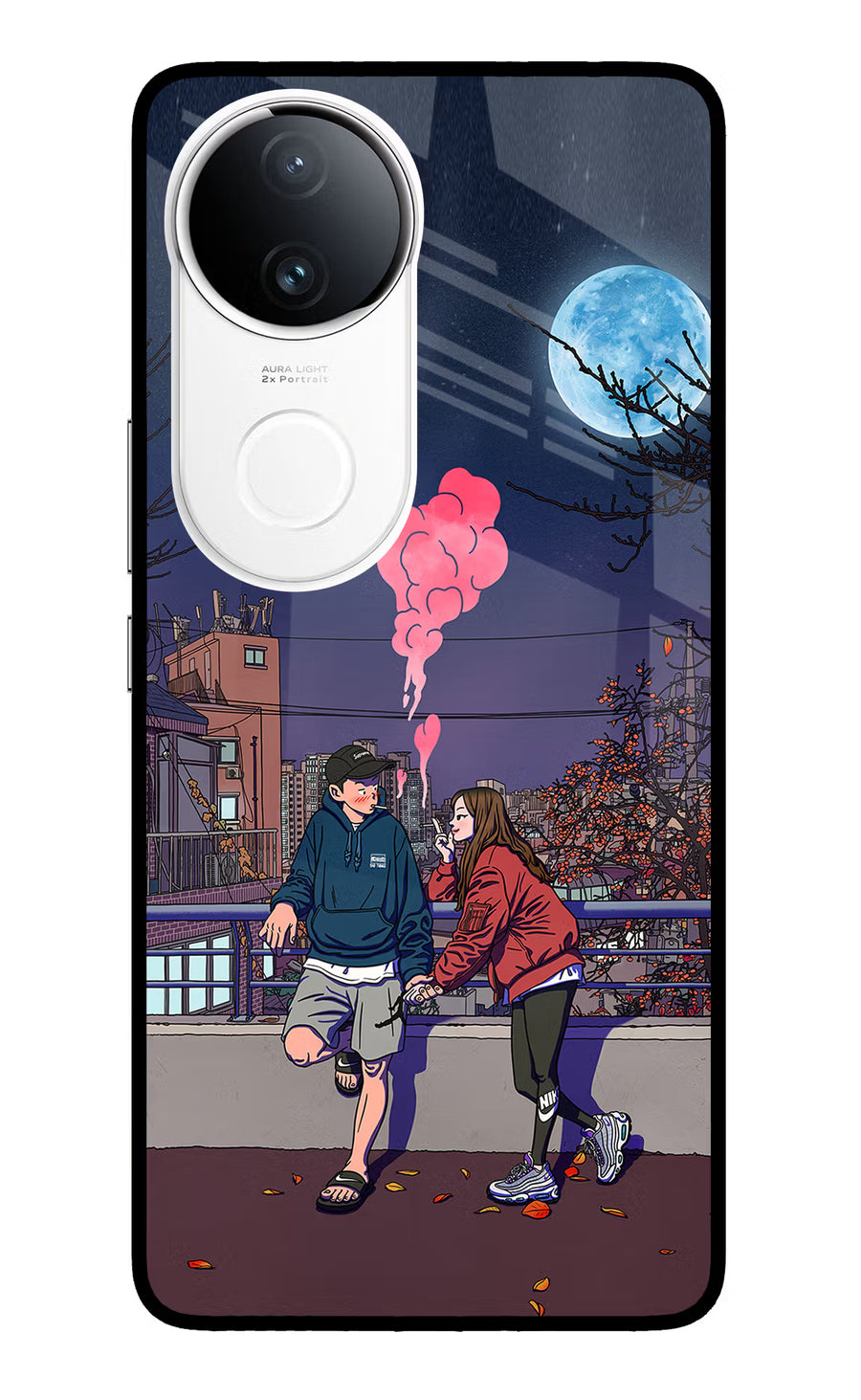 Chilling Couple Vivo T4R 5G Back Cover, Metal case