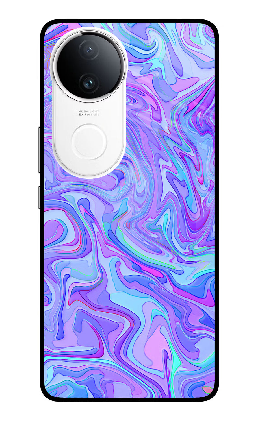Glitter Vivo T4R 5G Back Cover, Metal case