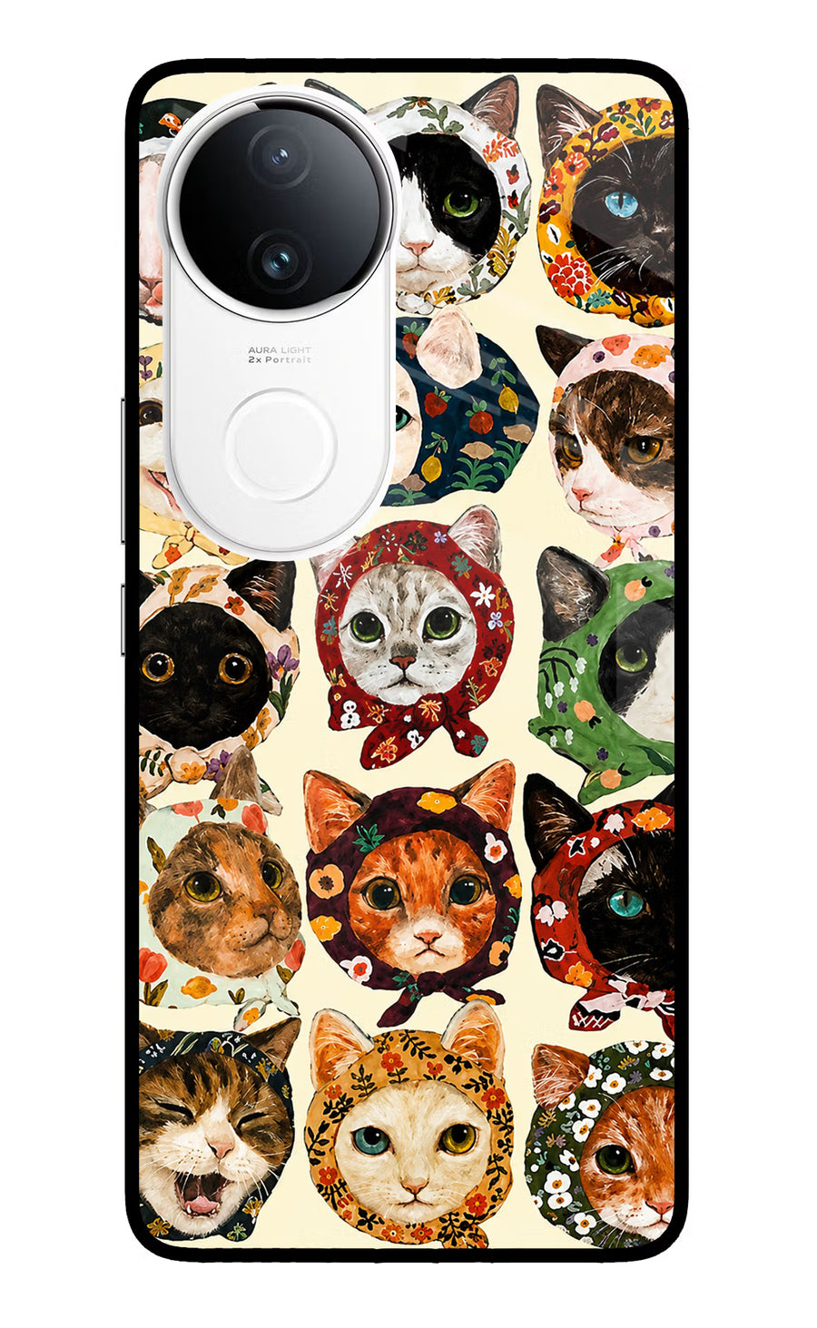 Cool Cat Vivo T4R 5G Back Cover, Metal case
