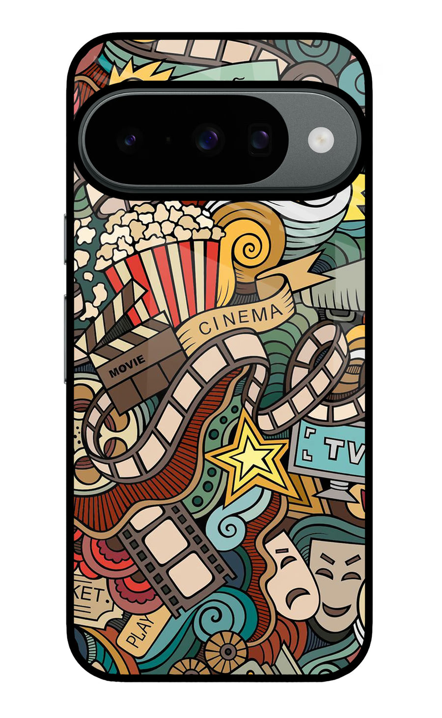 Cinema Abstract Google Pixel 10 Back Cover, Metal case