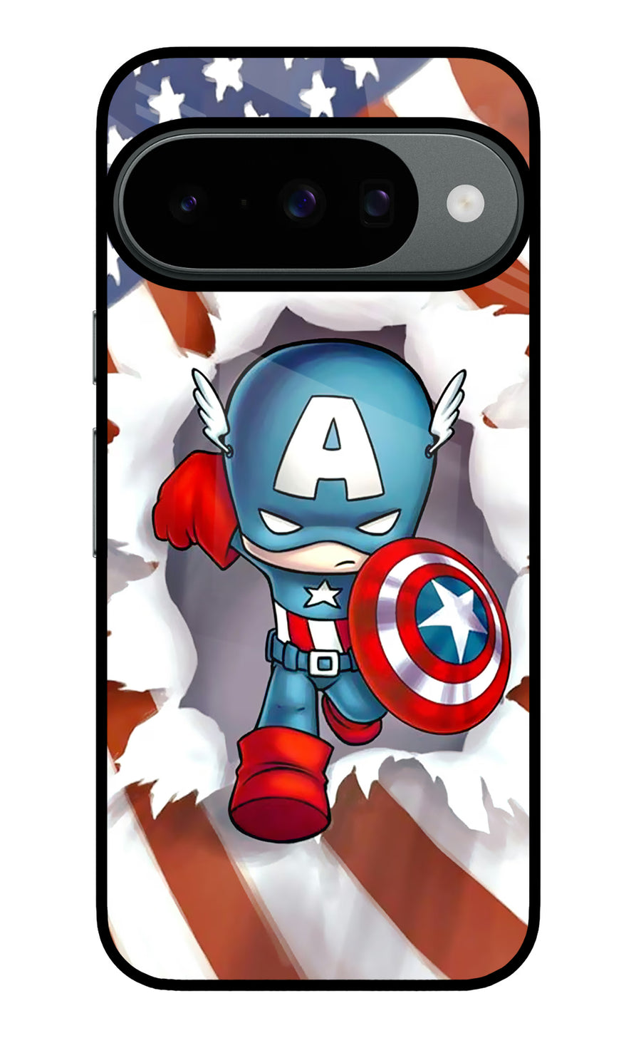 Captain America Google Pixel 10 Back Cover, Metal case