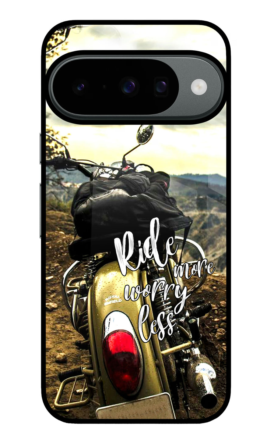 Ride More Worry Less Google Pixel 10 Back Cover, Metal case