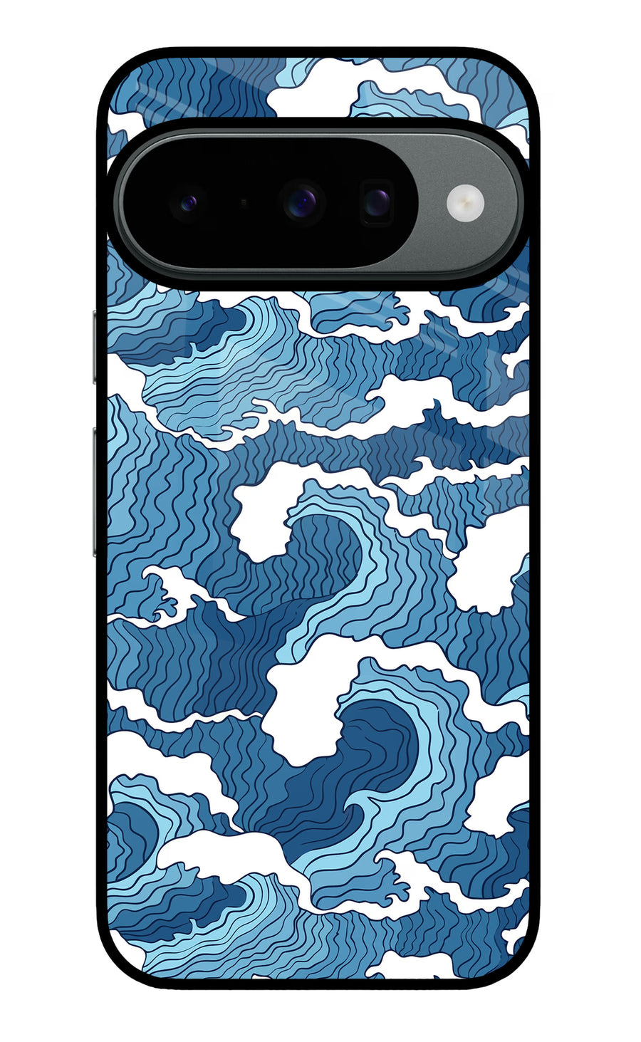 Blue Waves Google Pixel 10 Back Cover, Metal case