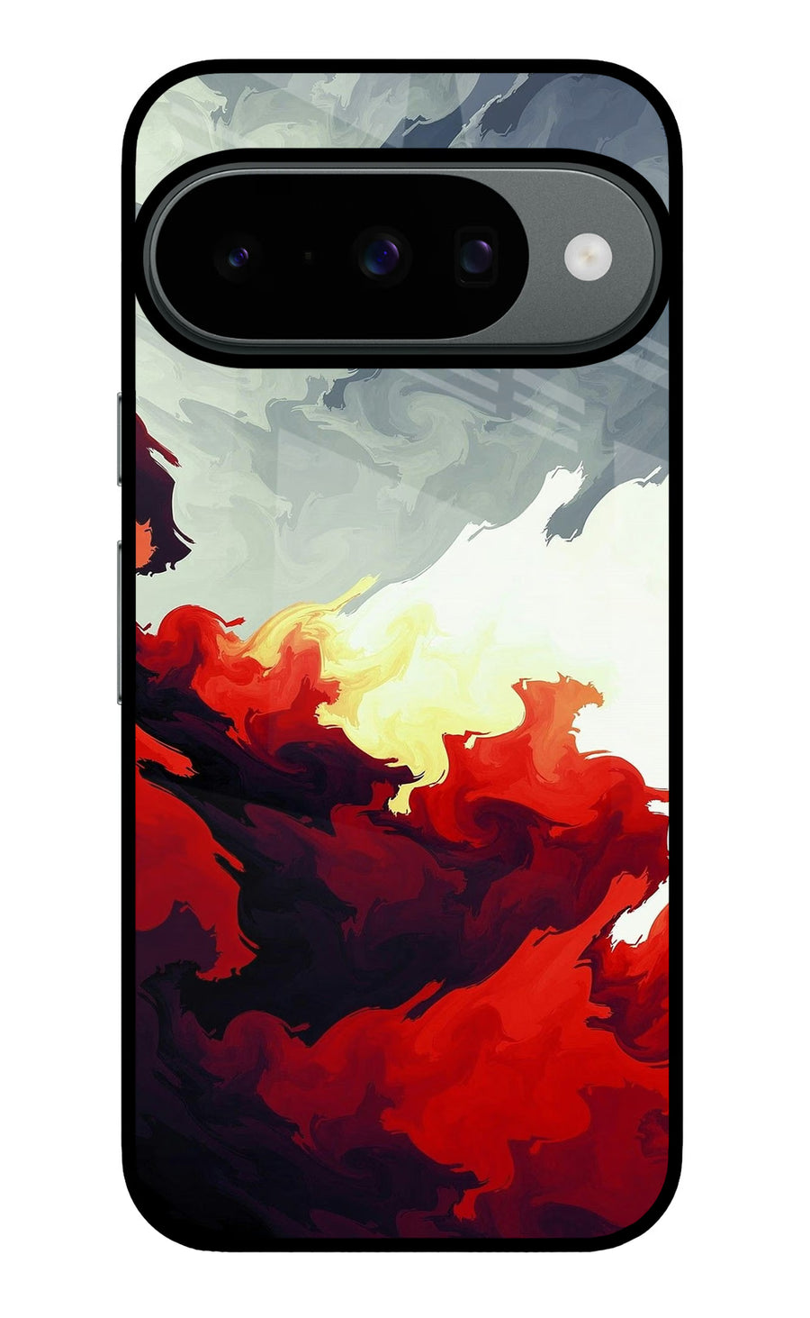 Fire Cloud Google Pixel 10 Back Cover, Metal case