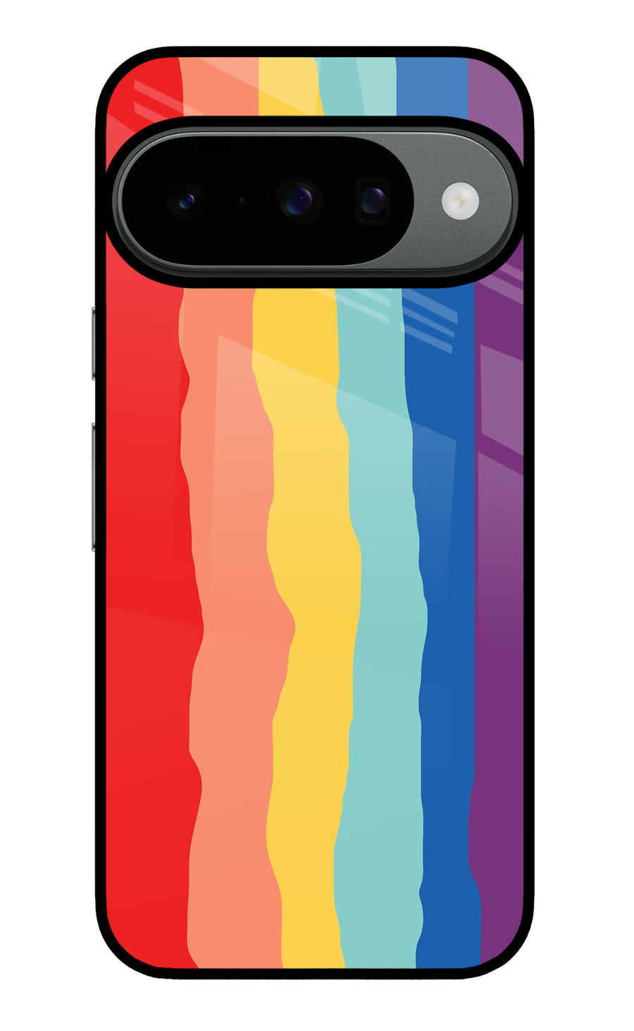 Rainbow Google Pixel 10 Back Cover, Metal case