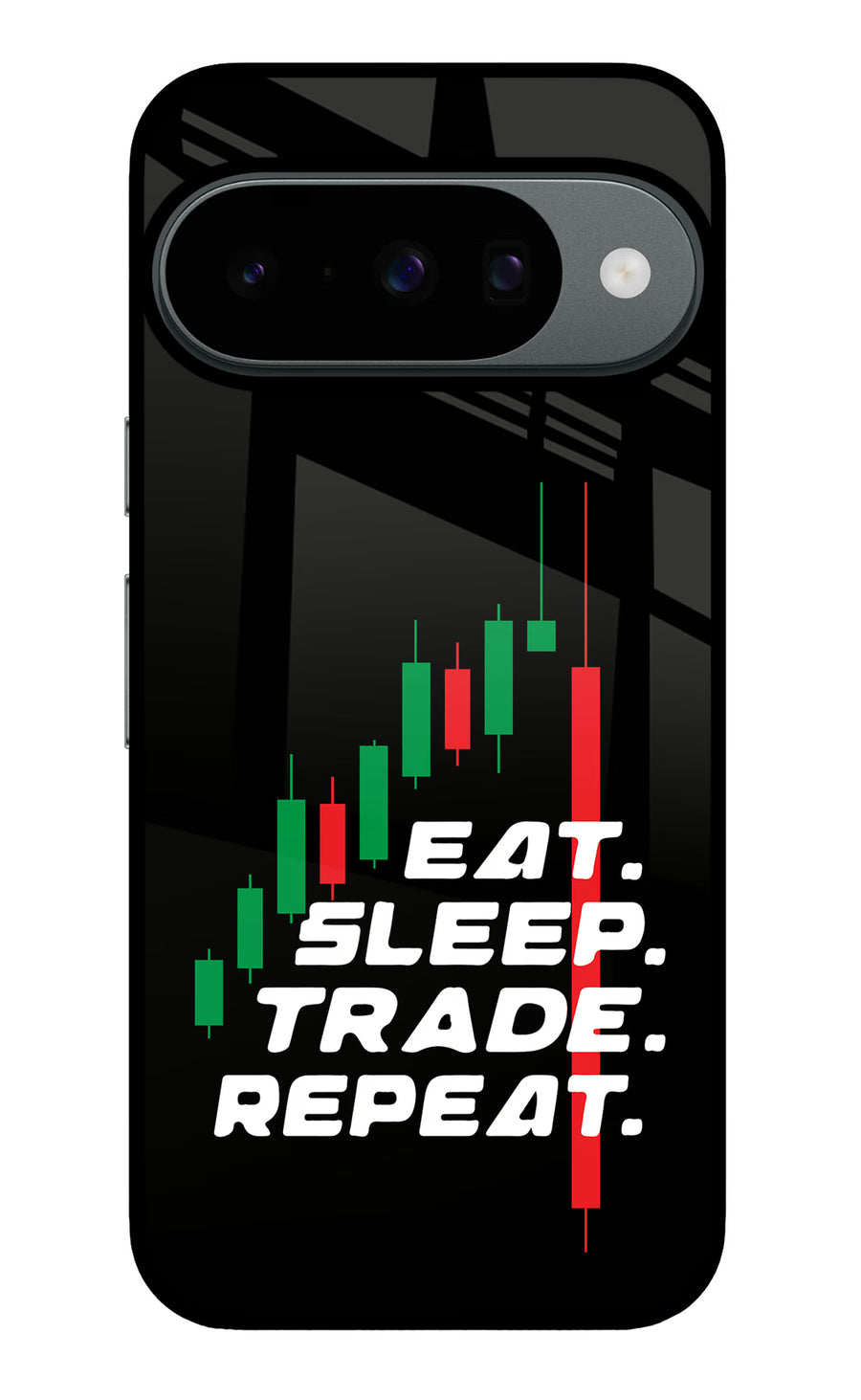 Eat Sleep Trade Repeat Google Pixel 10 Back Cover, Metal case
