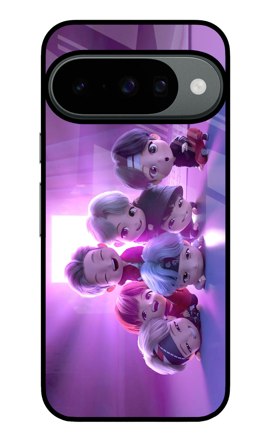 BTS Chibi Google Pixel 10 Back Cover, Metal case