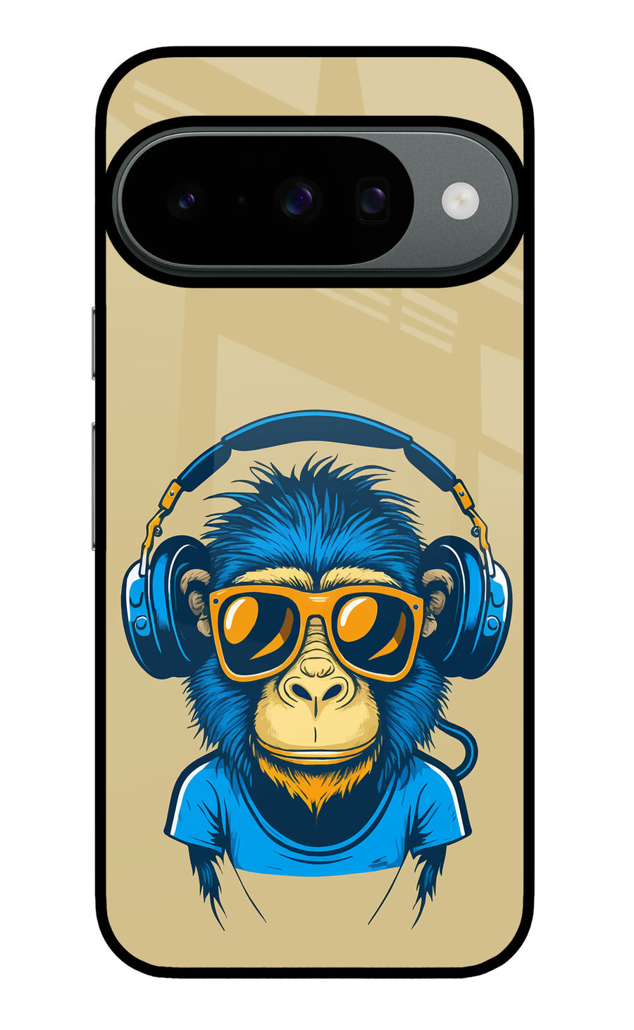 Monkey Headphone Google Pixel 10 Back Cover, Metal case