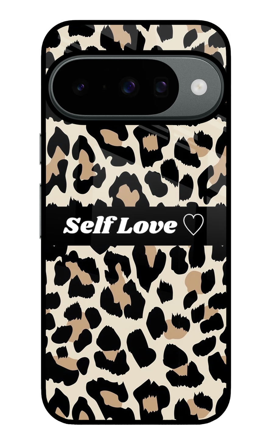 Leopard Print Self Love Google Pixel 10 Back Cover, Metal case