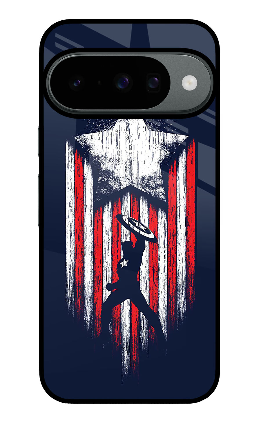 Captain America Marvel Art Google Pixel 10 Back Cover, Metal case