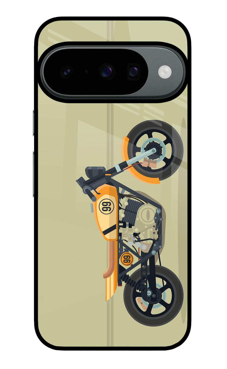 Vertical Speedster Google Pixel 10 Back Cover, Metal case