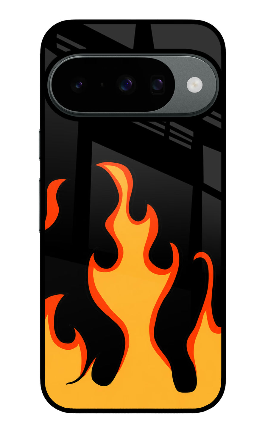 Fired Up – Black Google Pixel 10 Back Cover, Metal case