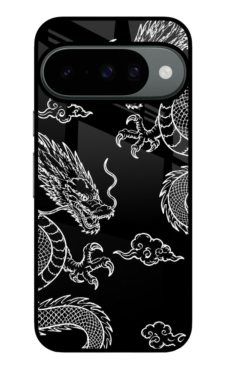 Twin Dragons Google Pixel 10 Back Cover, Metal case