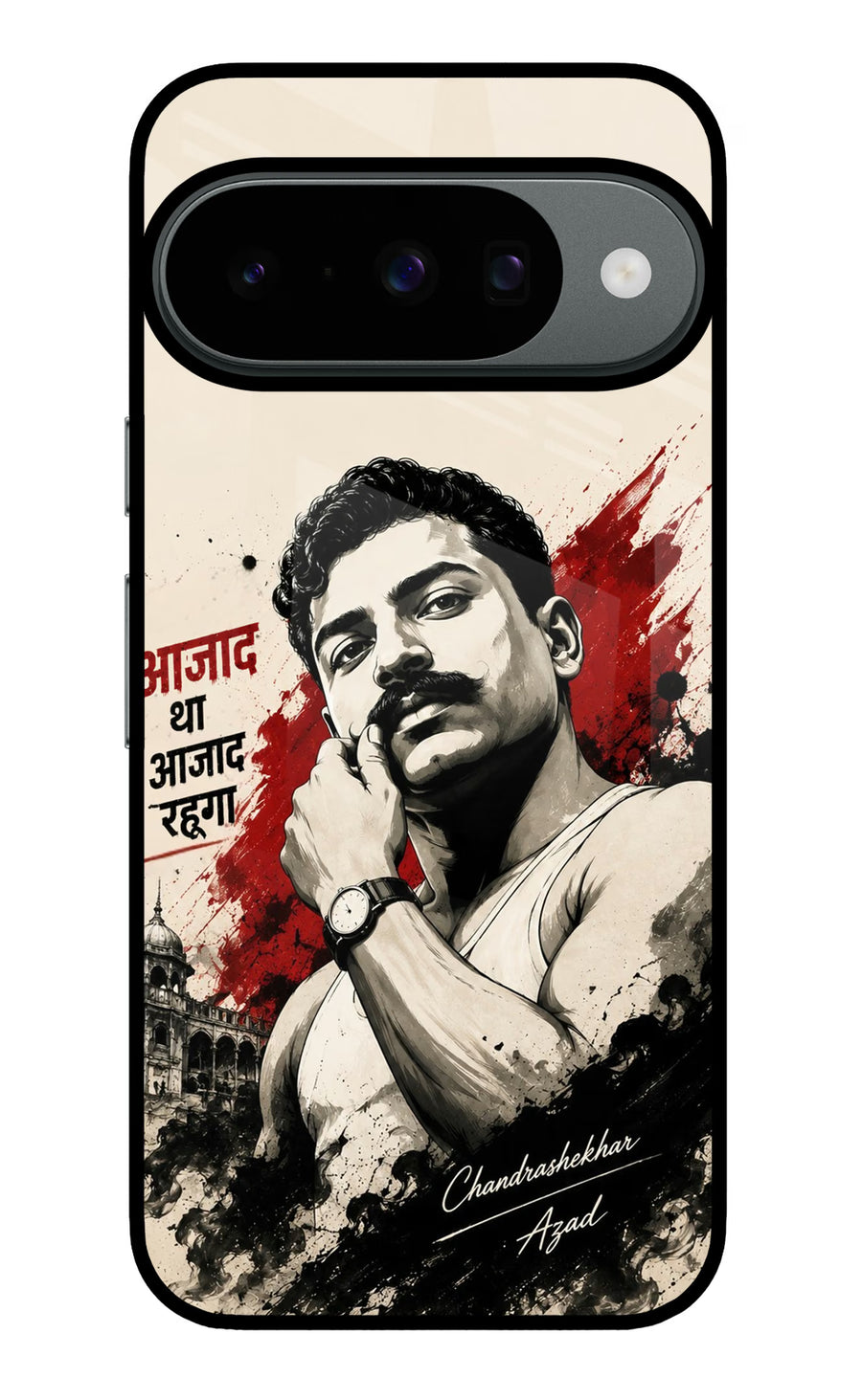 Chandrashekhar Azad Fearless Google Pixel 10 Back Cover, Metal case
