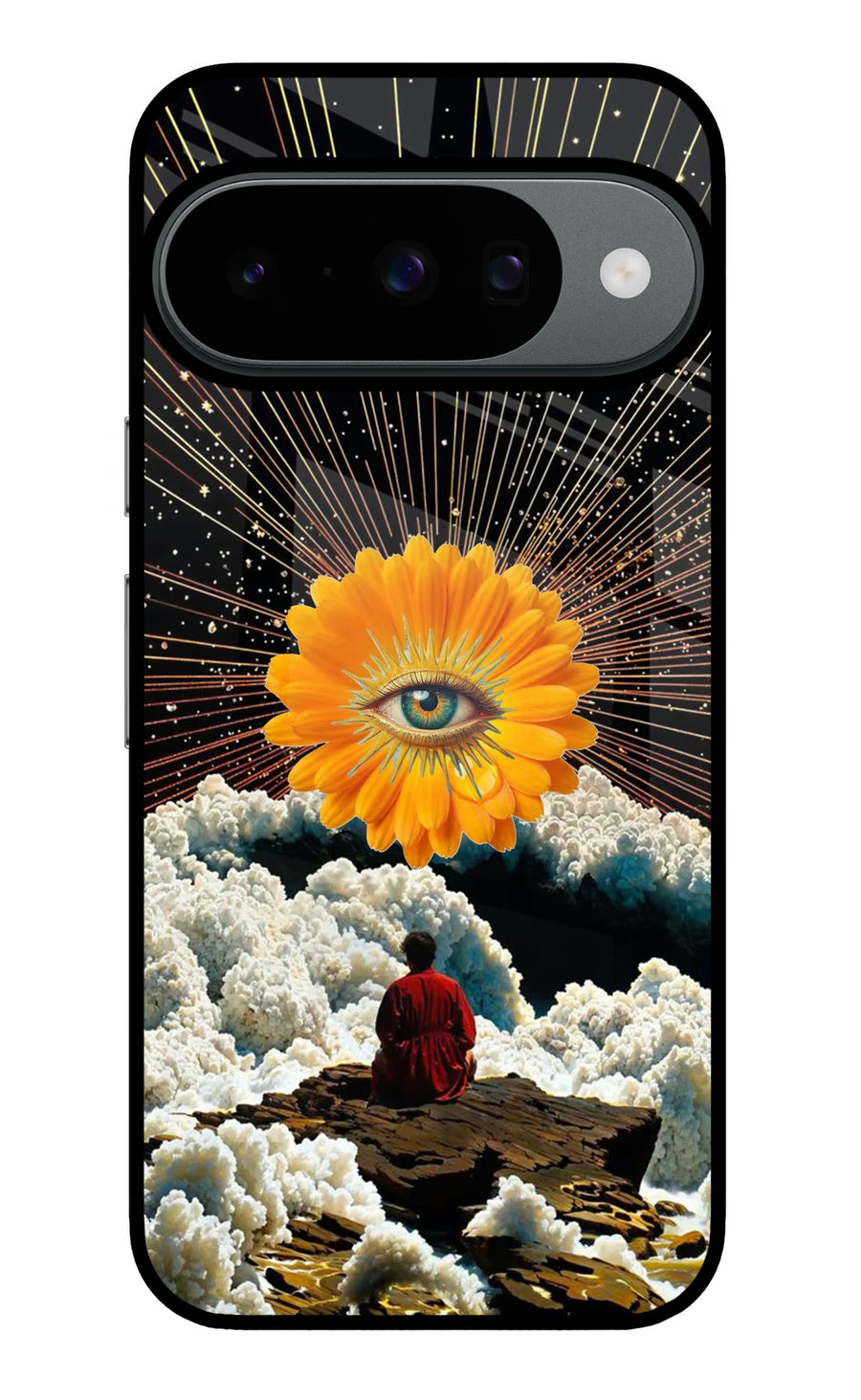 Cosmic Flower Google Pixel 10 Back Cover, Metal case