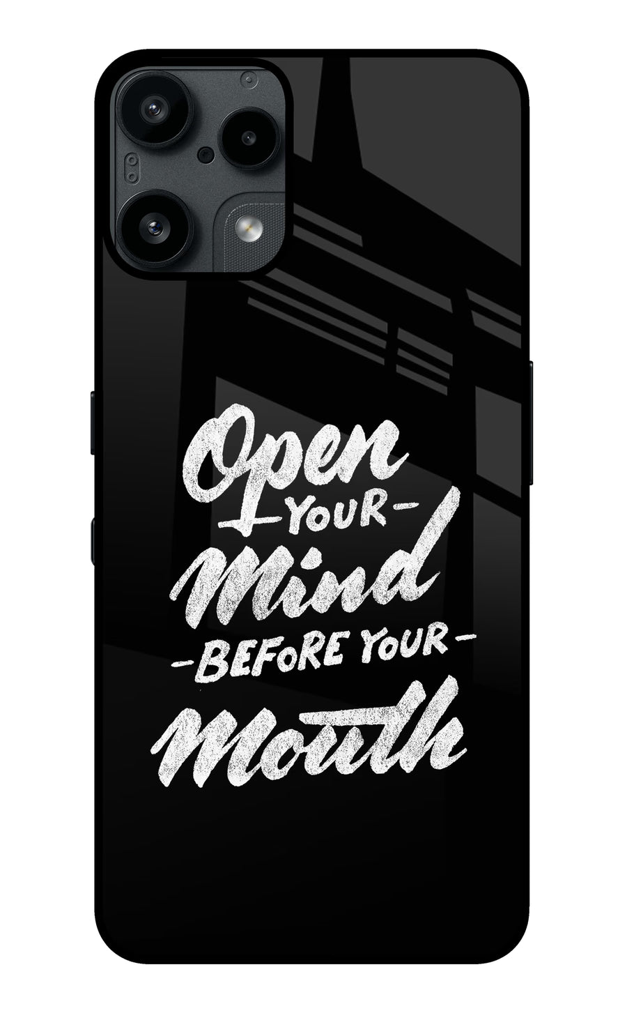 Open Your Mind Before Your Mouth Nothing Phone 3A Lite Back Cover, Metal case