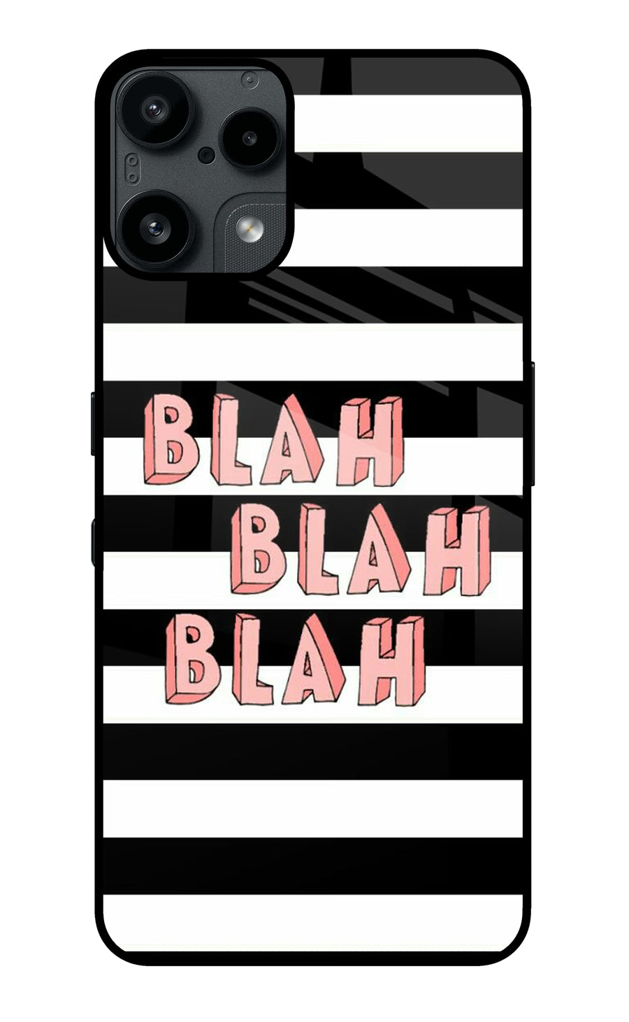 Blah Blah Blah Nothing Phone 3A Lite Back Cover, Metal case