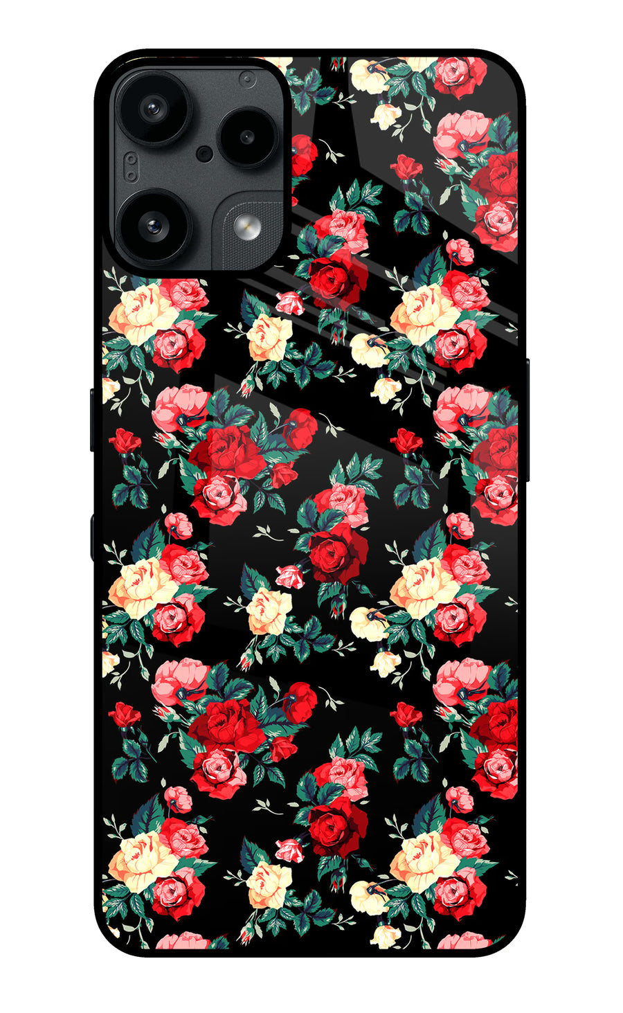 Rose Pattern Nothing Phone 3A Lite Back Cover, Metal case