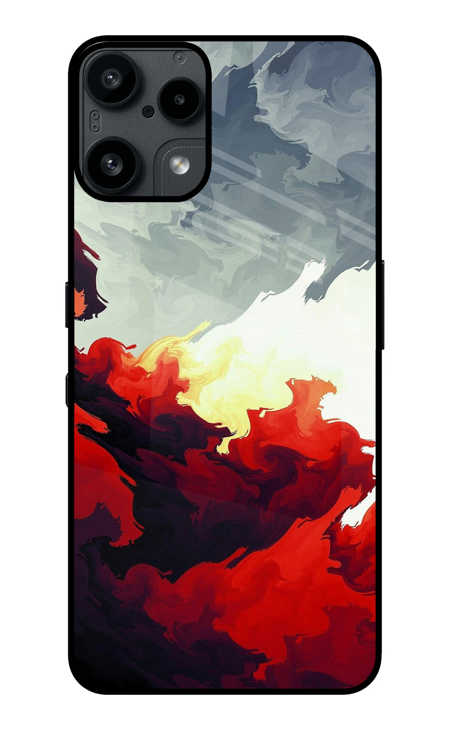 Fire Cloud Nothing Phone 3A Lite Back Cover, Metal case