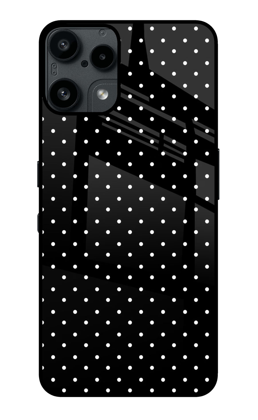 White Dots Nothing Phone 3A Lite Back Cover, Metal case
