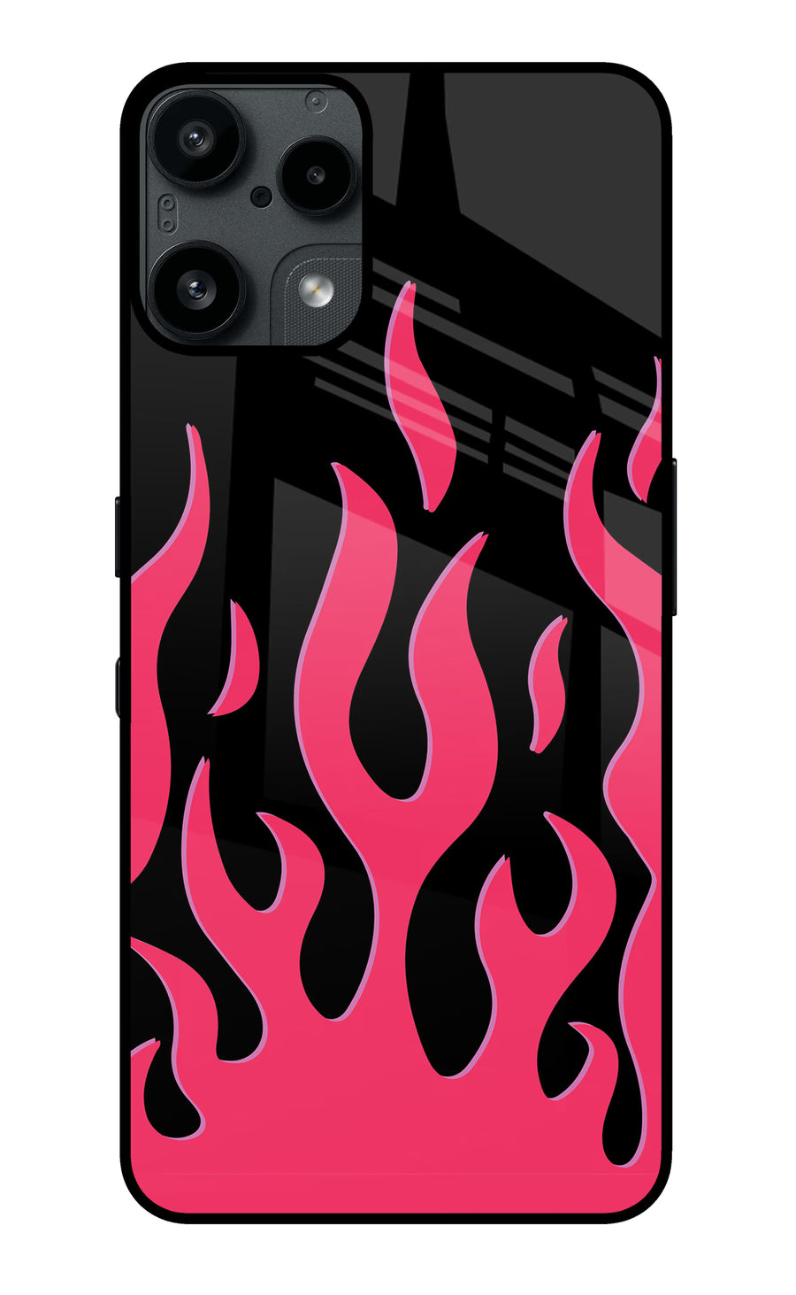 Fire Flames Nothing Phone 3A Lite Back Cover, Metal case