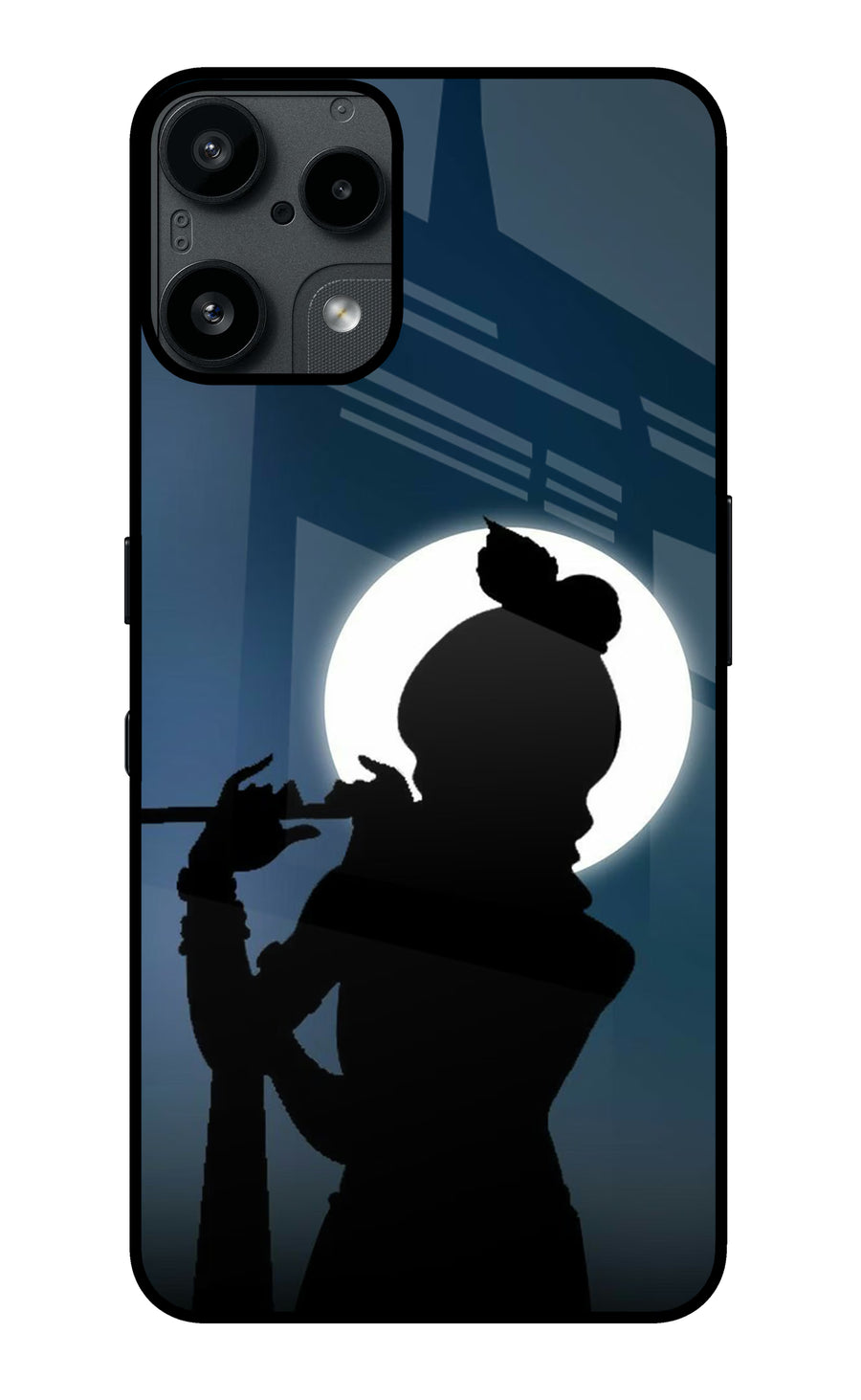 Shri Krishna Silhouette Nothing Phone 3A Lite Back Cover, Metal case