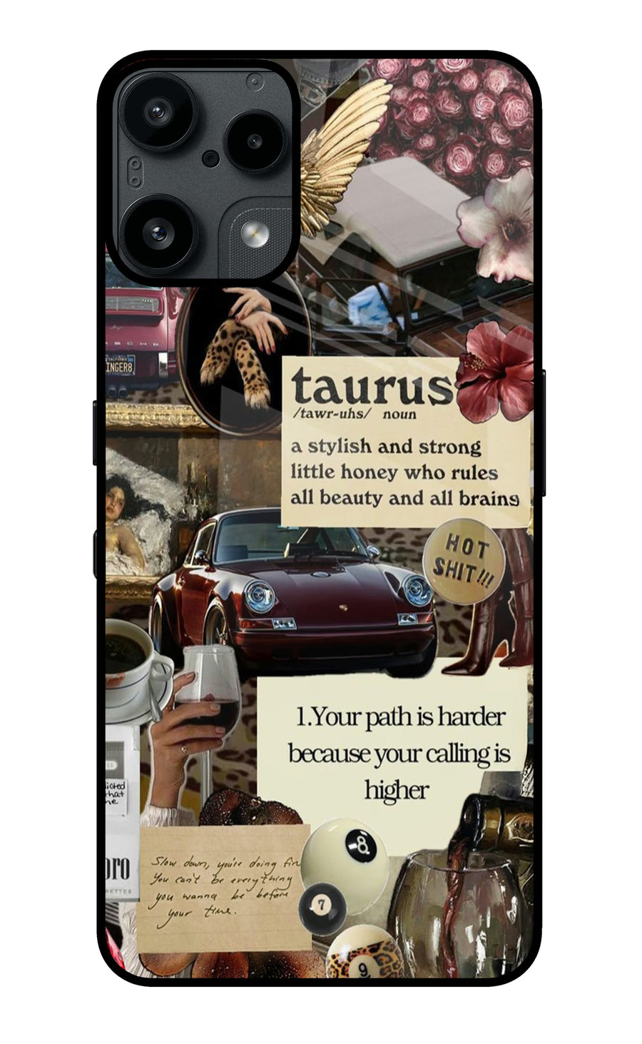 Taurus Zodiac Nothing Phone 3A Lite Back Cover, Metal case
